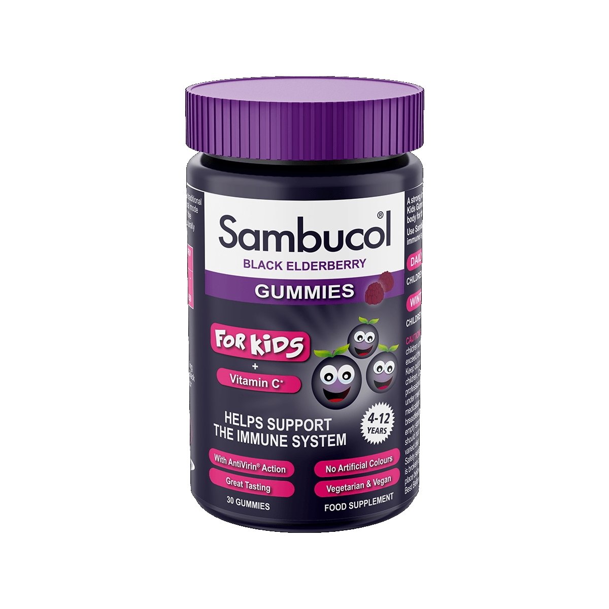 Sambucol Black Elderberry Gummies for Kids 30s