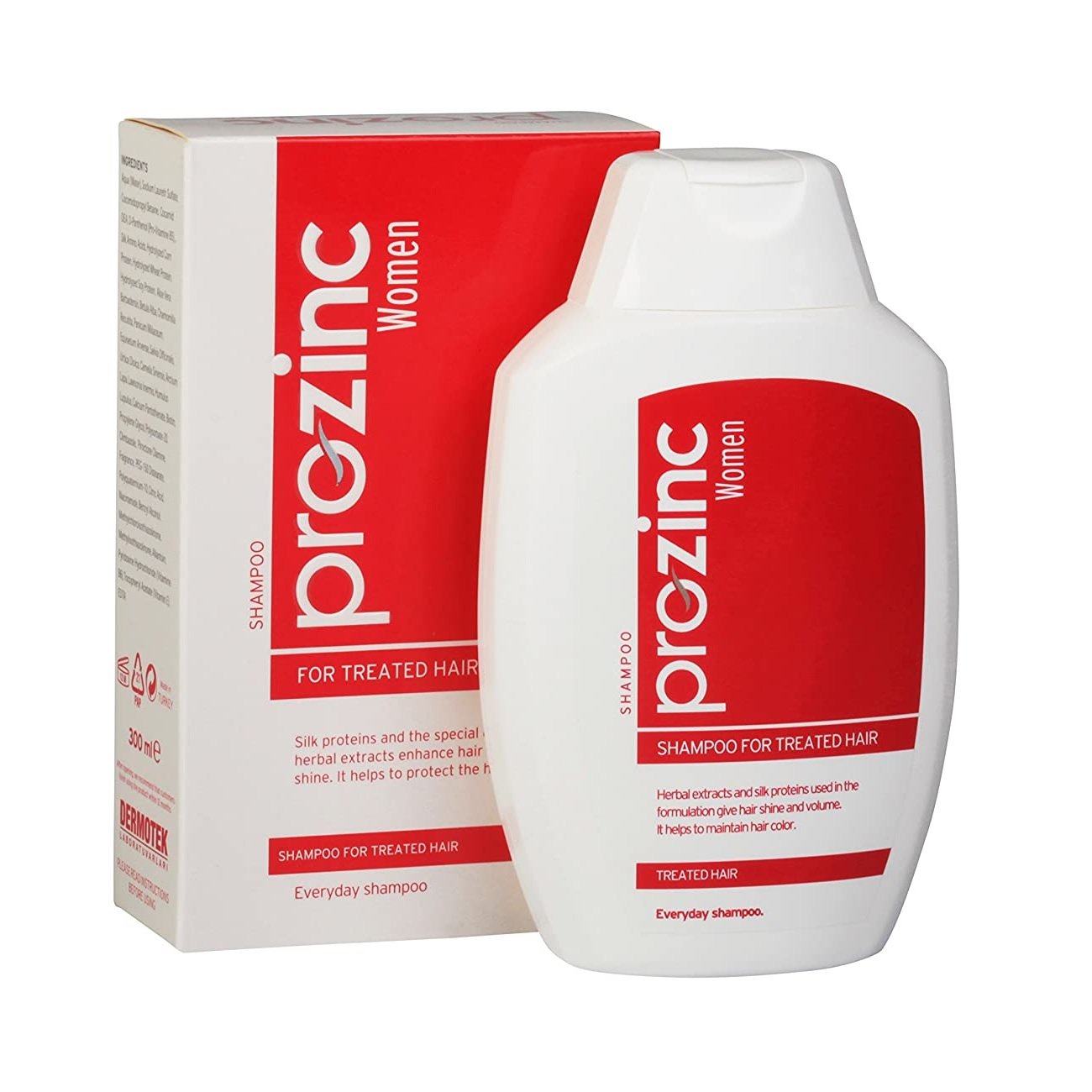 Prozinc Women For Treated Hair Shampoo 300ml /10.56Fl oz