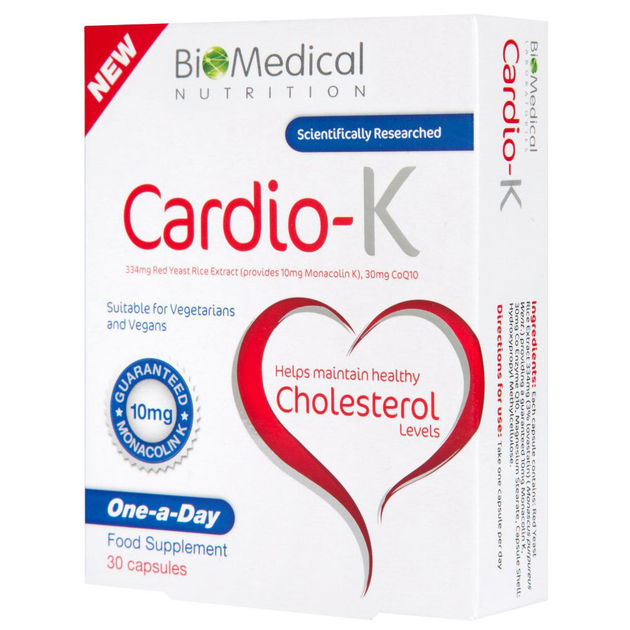 BioMedical Nutrition Cardio-K One-a-Day Food Supplement 30 Capsules