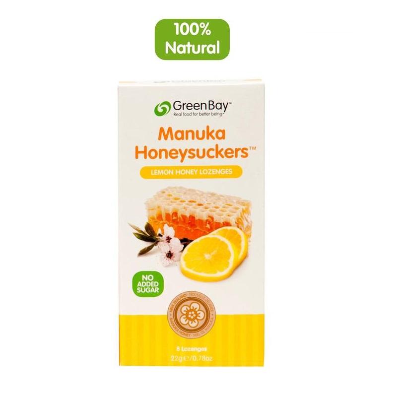 Greenbay Harvest Lemon Manuka Honey Lozenges 8 Lozenges