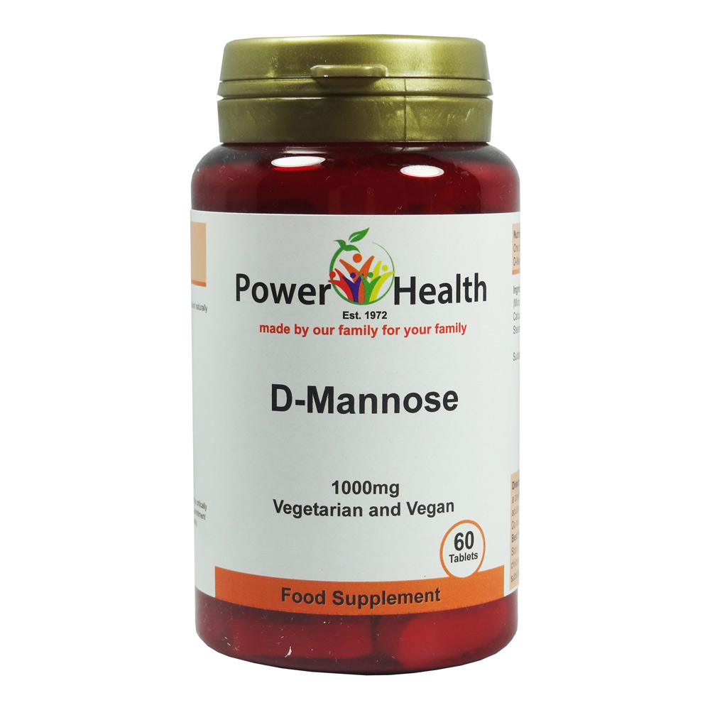 Power Health 60 Tablets  D-Mannose 1000mg