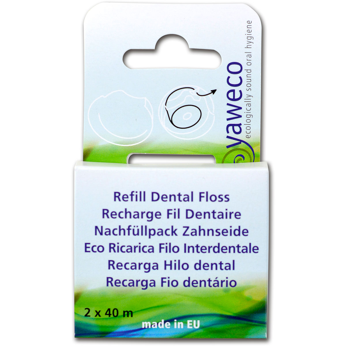 Yaweco Dental Floss Refill - 2 x 40m per pack
