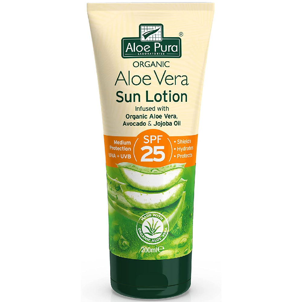 Aloe Pura Organic Aloe Vera Sun Lotion SPF25 200ml
