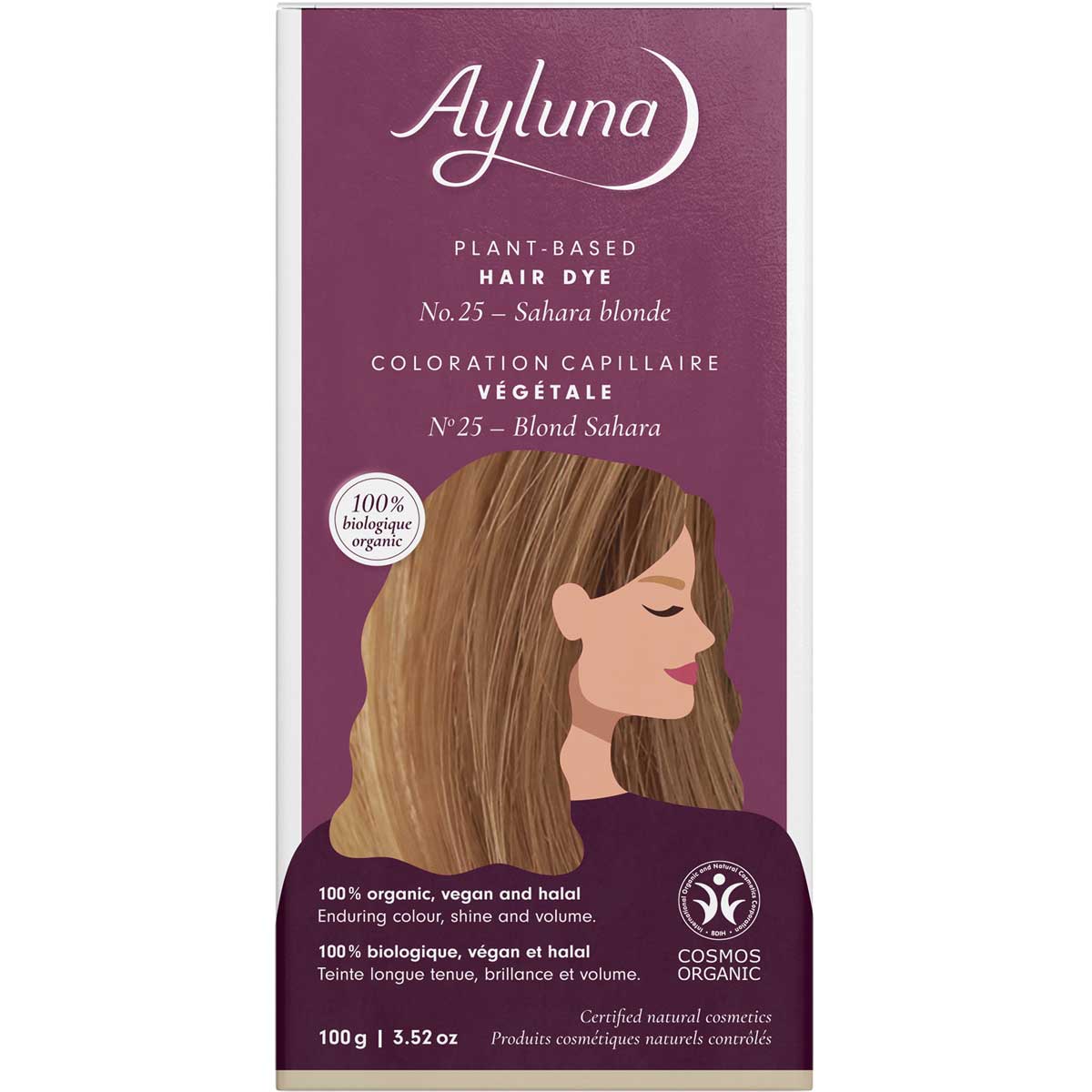 Ayluna Sahara Blonde No.25 Plant-Based Hair Dye 100g