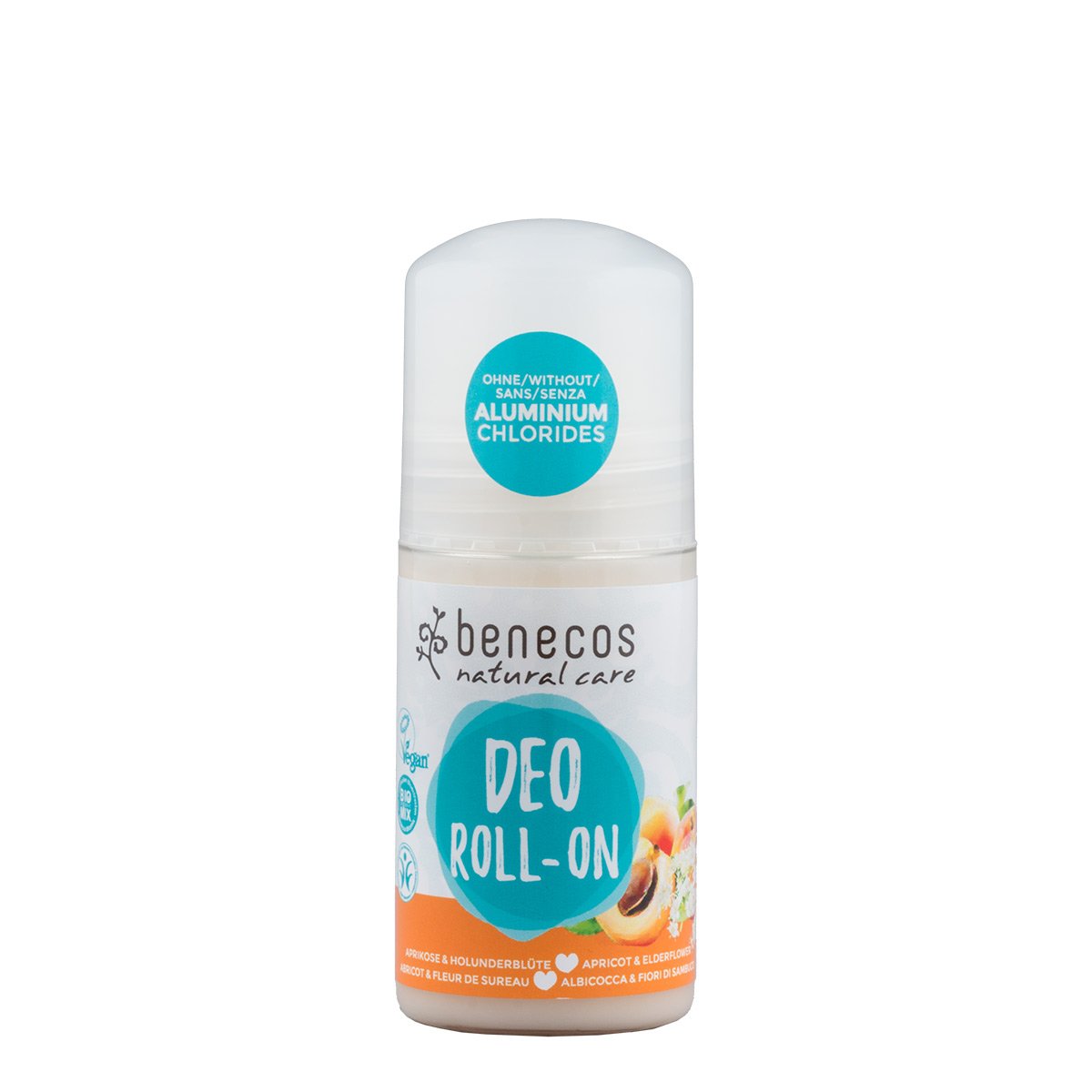 Benecos Natural Roll-on Deodorant Apricot & Elderflower 50ml