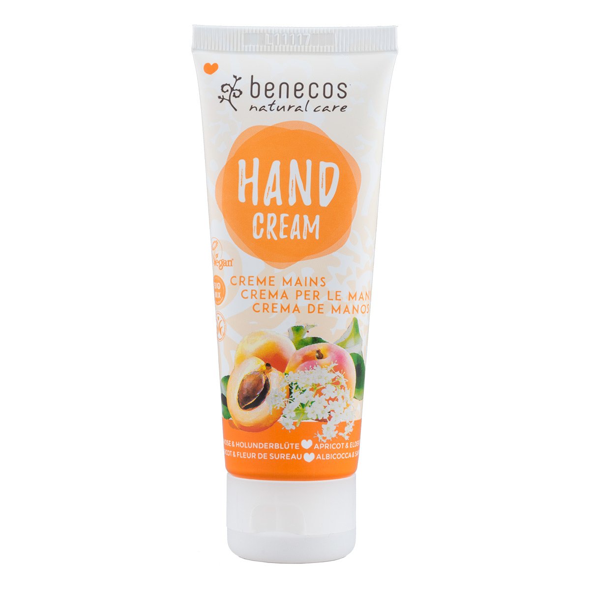 Benecos Natural Hand Cream Apricot and Elderflower 75ml