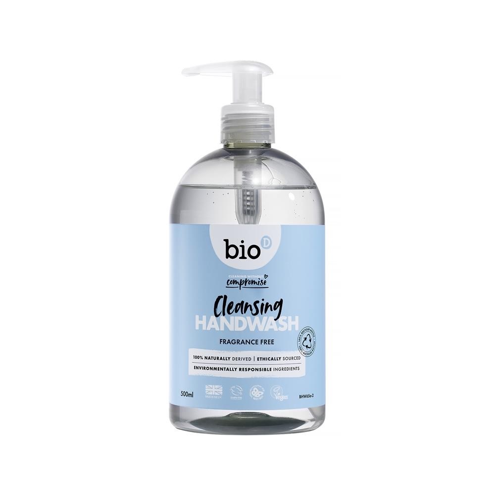 Bio-D Fragrance Free Sanitising Hand Wash 500ml