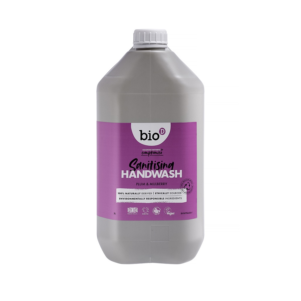 Bio-D Plum & Mulberry Sanitising Hand Wash 5L