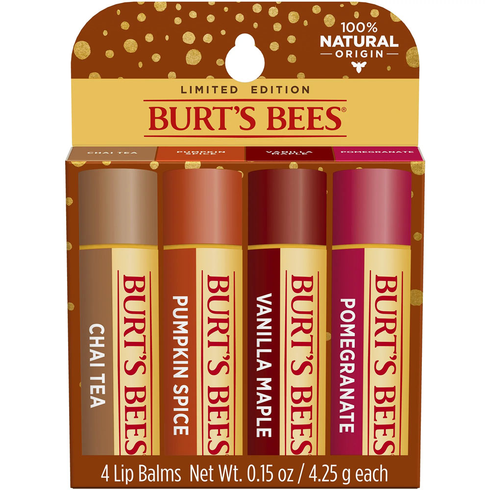 Burt's Bees Fall Four Pack Lip Balm