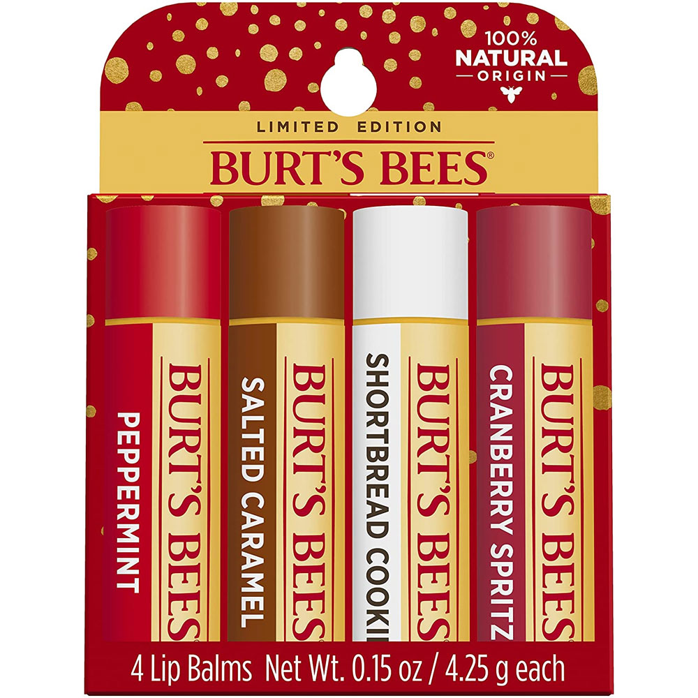 Burt's Bees Festive Fix Four Pack Lip Balm