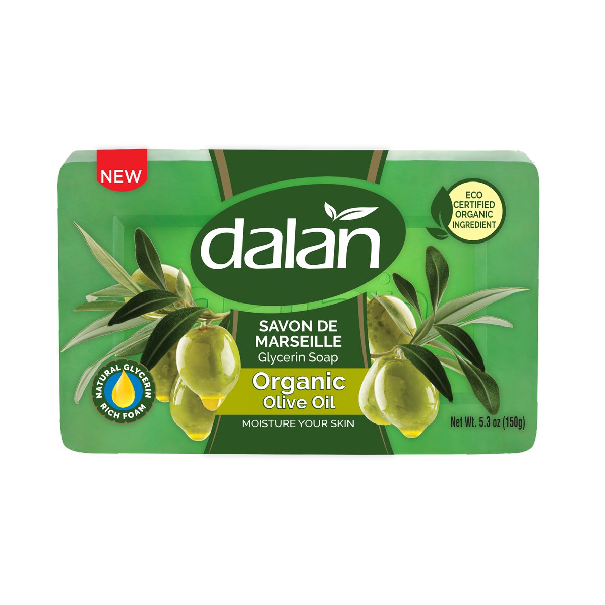 Dalan Glycerin Soap with Organic Olive Oil 150g