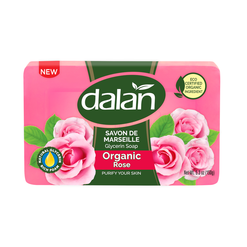 Dalan Glycerin Soap with Organic Rose 150g
