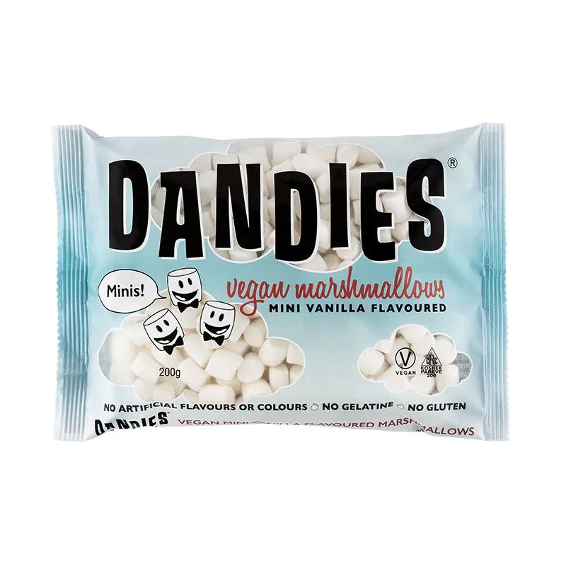 Dandies Mini Vegan Vanilla Marshmallows 200g Beauty
