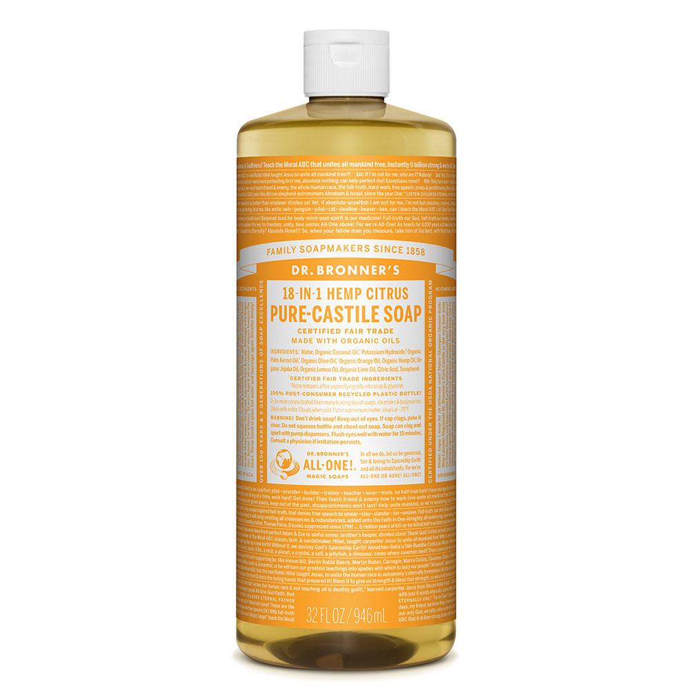 Dr. Bronner's Citrus Castile Liquid Soap 946ml