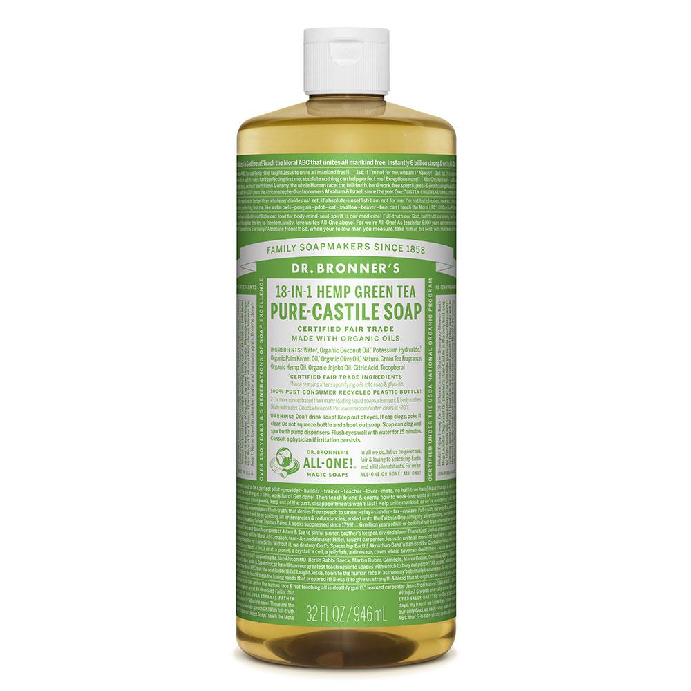 Dr. Bronner's Green Tea Castile Liquid Soap 946ml