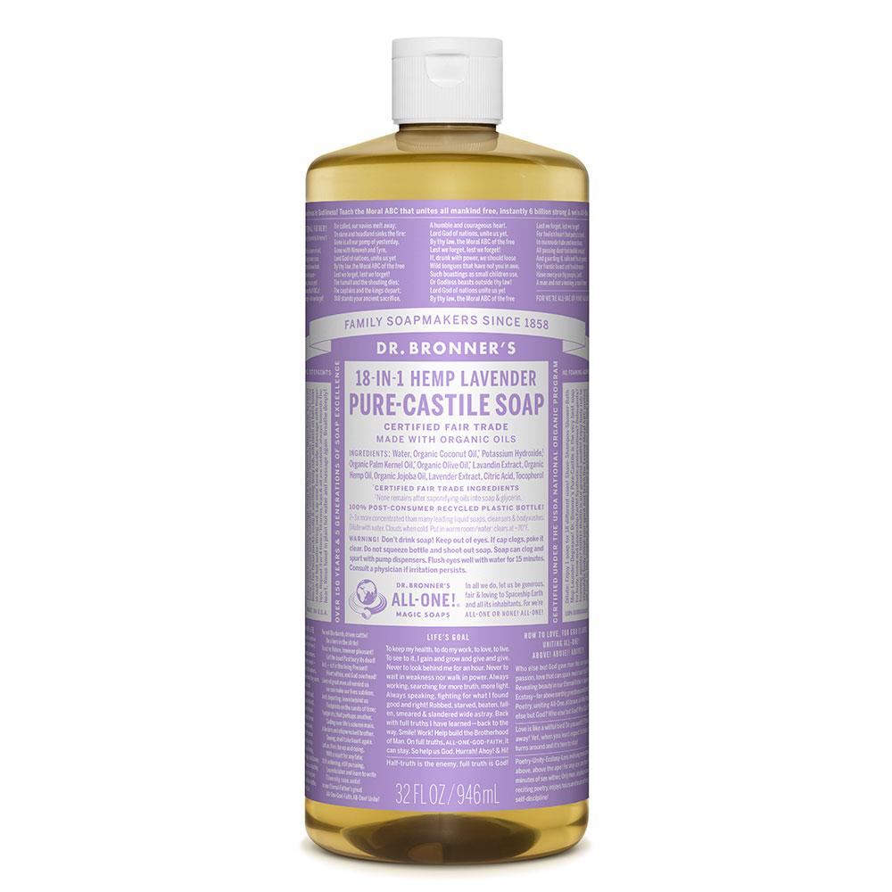 Dr. Bronner's Lavender Castile Liquid Soap 946ml