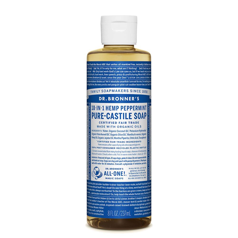 Dr. Bronner's Peppermint Castile Liquid Soap 237ml