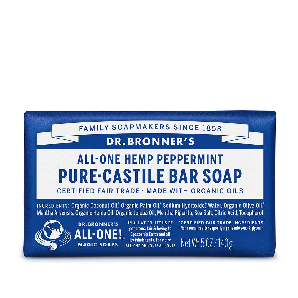 Dr. Bronner's Organic Peppermint Soap Bar 140g
