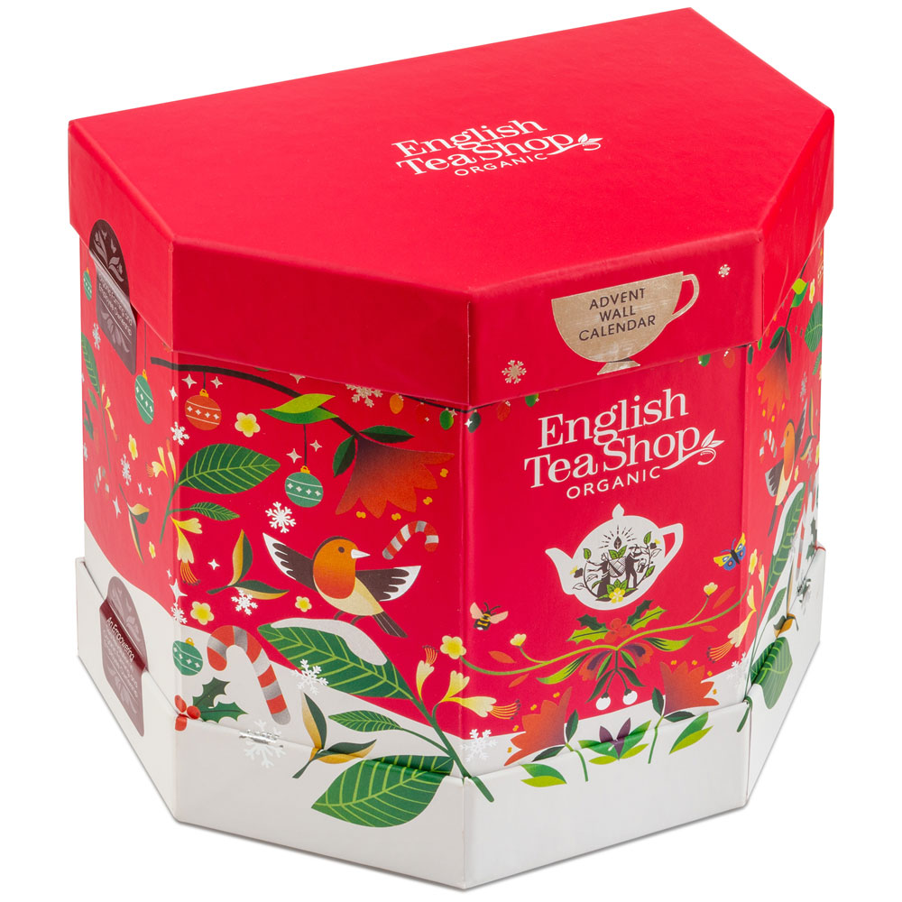 English Tea Shop Advent Wall Calendar 25 Biodegradable teabags