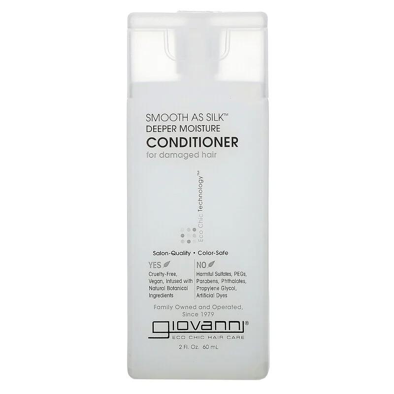 Giovanni Smooth as Silk Deeper Moisture Conditioner 60ml (Travel Size) -  mOrganics Beauty