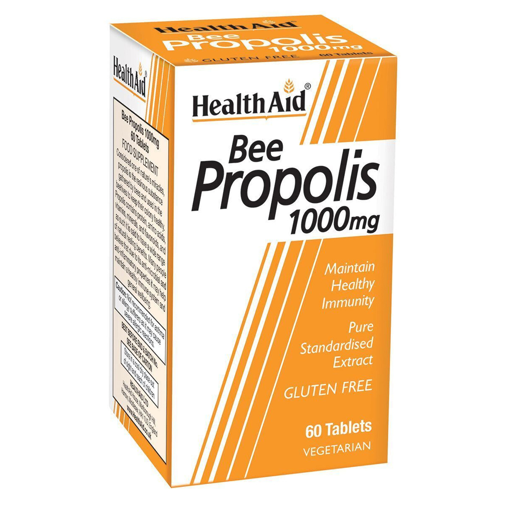 Healthaid Bee Propolis 1000mg 60 Vegetarian Tablets