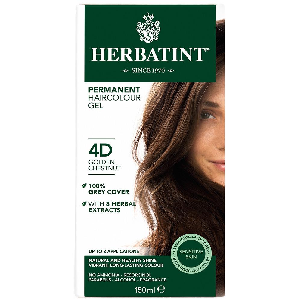 Herbatint Herbal Hair Dye Golden Chestnut 4D