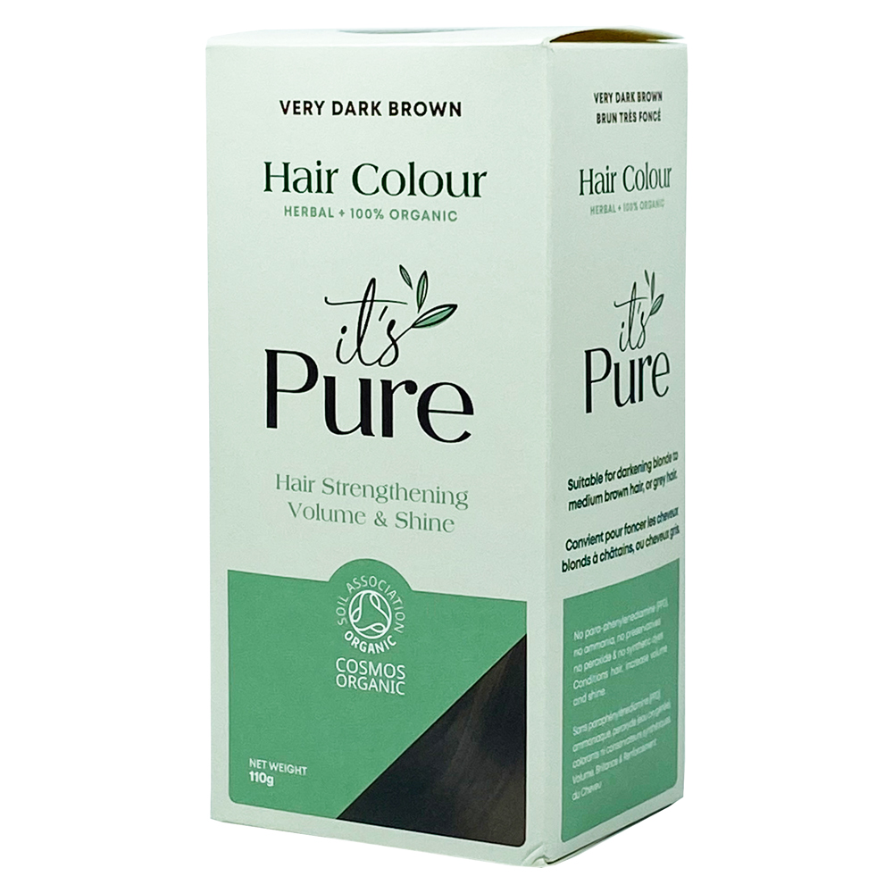 It's Pure Herbal Hair Colour - Very Dark Brown 110g - mOrganics Beauty