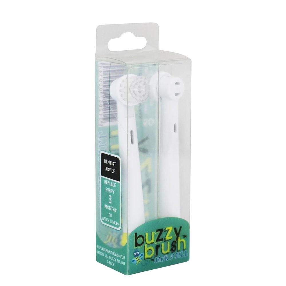 Jack N' Jill Buzzy Brush Replacement Heads (2 Pieces in a pack)