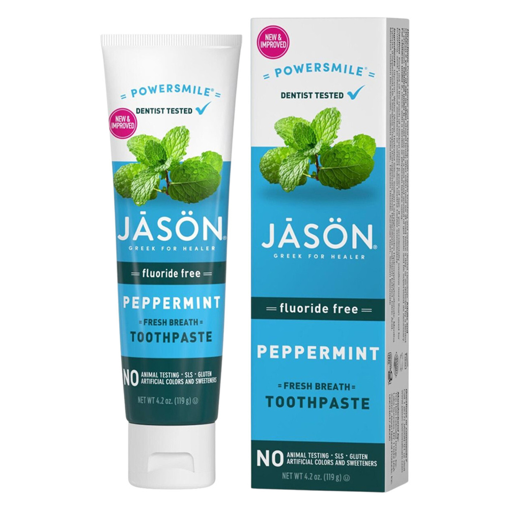 Jason Powersmile Peppermint Fluoride Free Toothpaste  119g