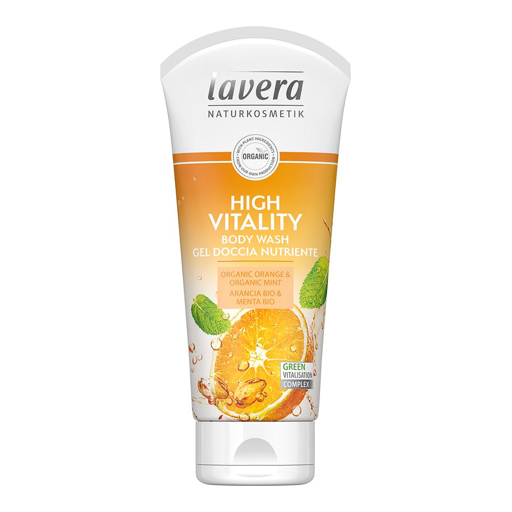 Lavera Body Wash High Vitality - Organic Orange and Mint - 200ml
