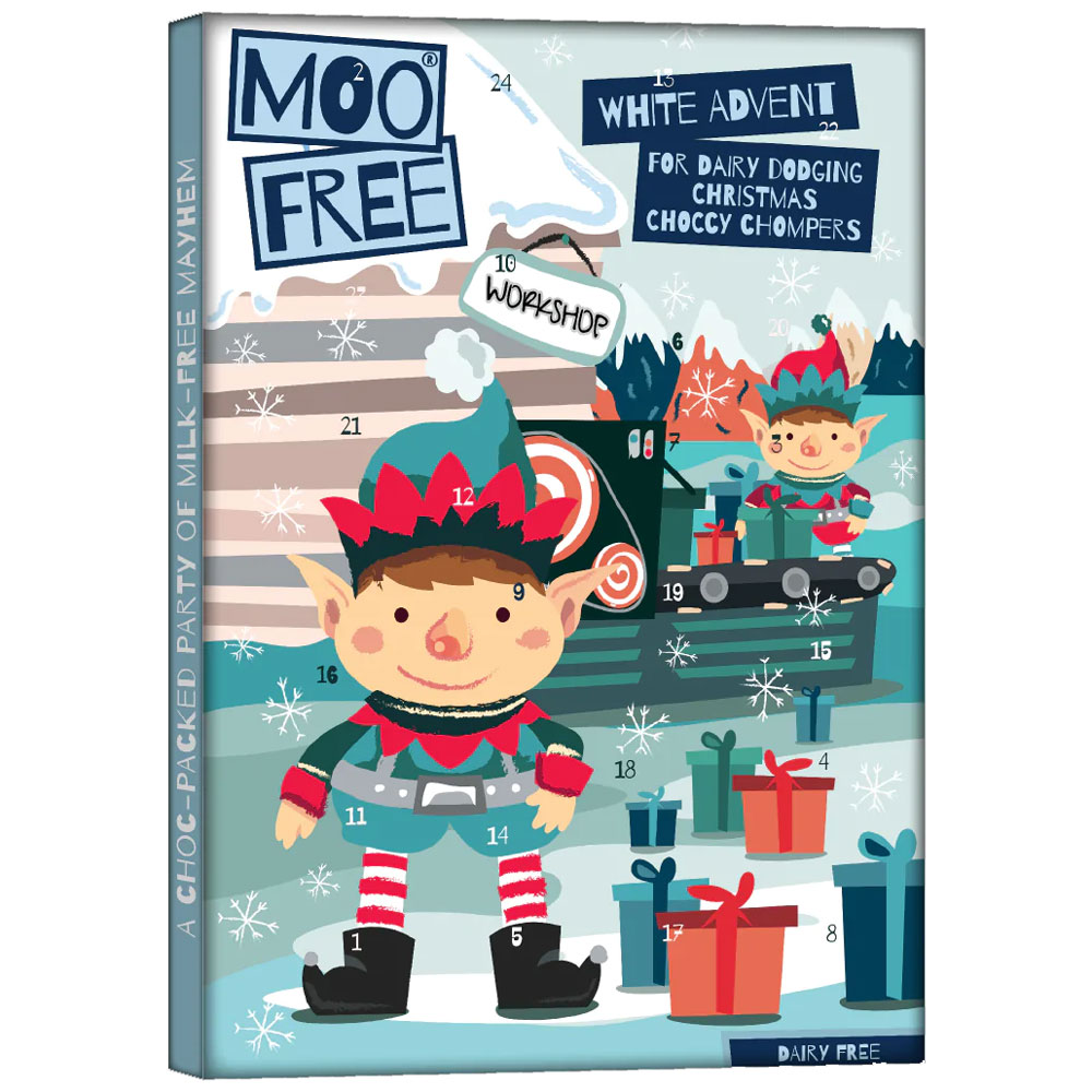 Moo Free Kids White Chocolate Advent Calendar 70g - mOrganics Beauty