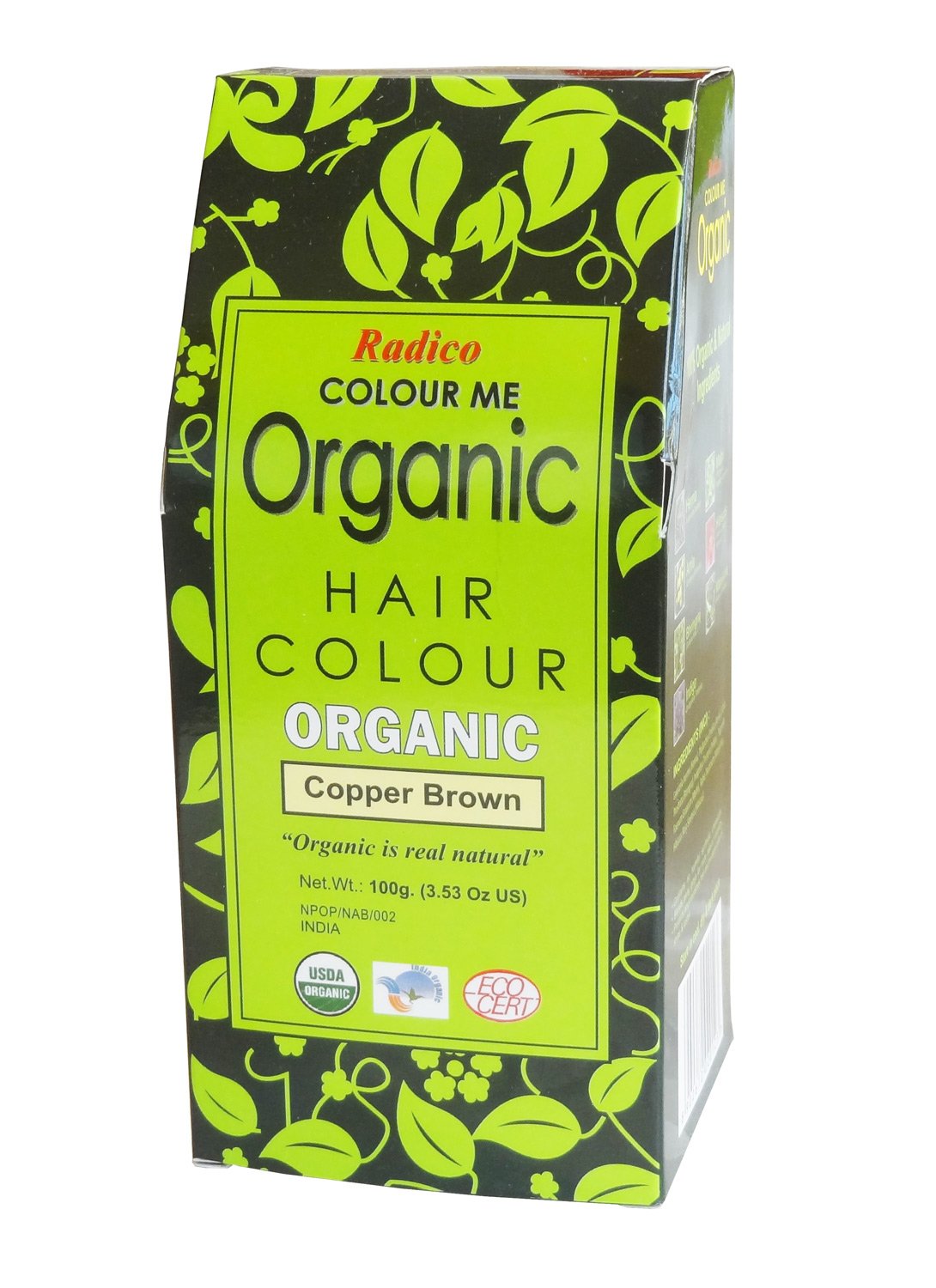 RADICO COLOUR ME ORGANIC NATURAL HAIR COLOUR COPPER BROWN