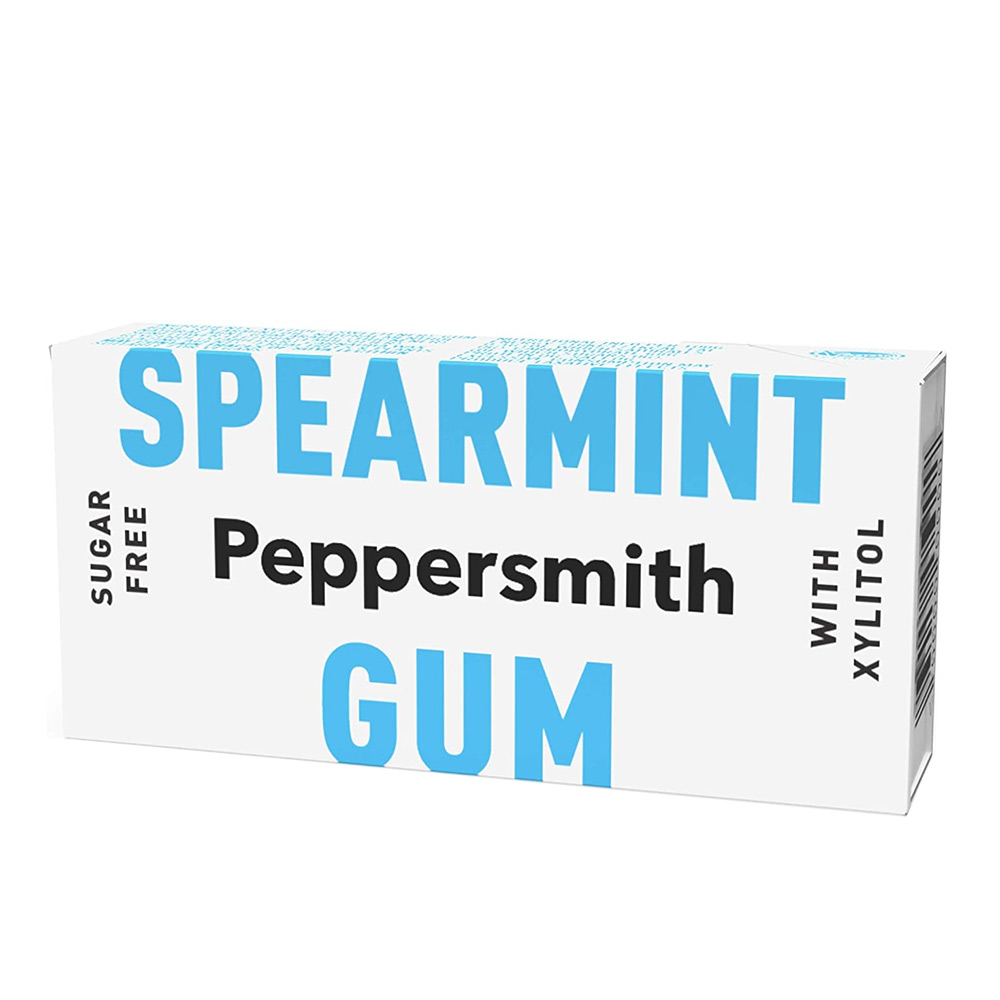 Peppersmith Fine English Spearmint Sugar Free Chewing Gum 15g