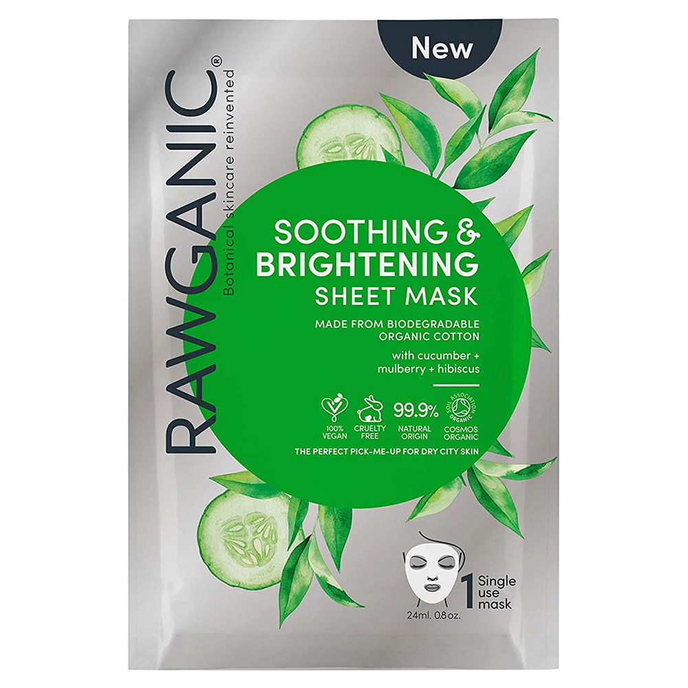 Rawganic Soothing and Brightening Sheet Mask 1 sachet (24ml)