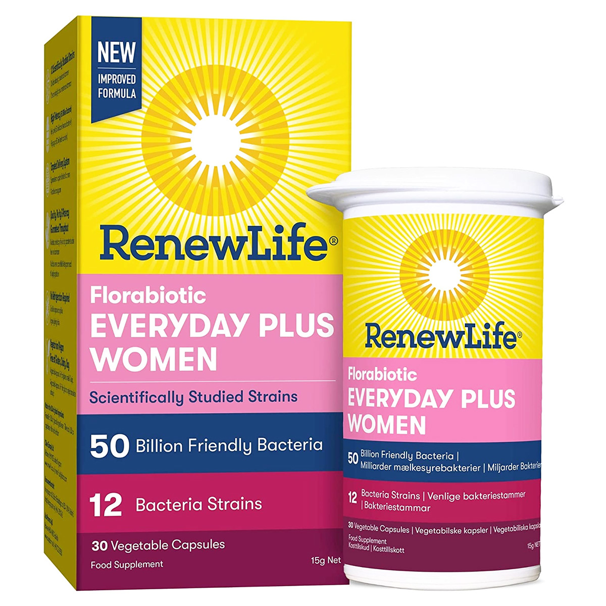 Renew Life Florabiotic Everyday Plus Women 50 Billion 30 Capsules