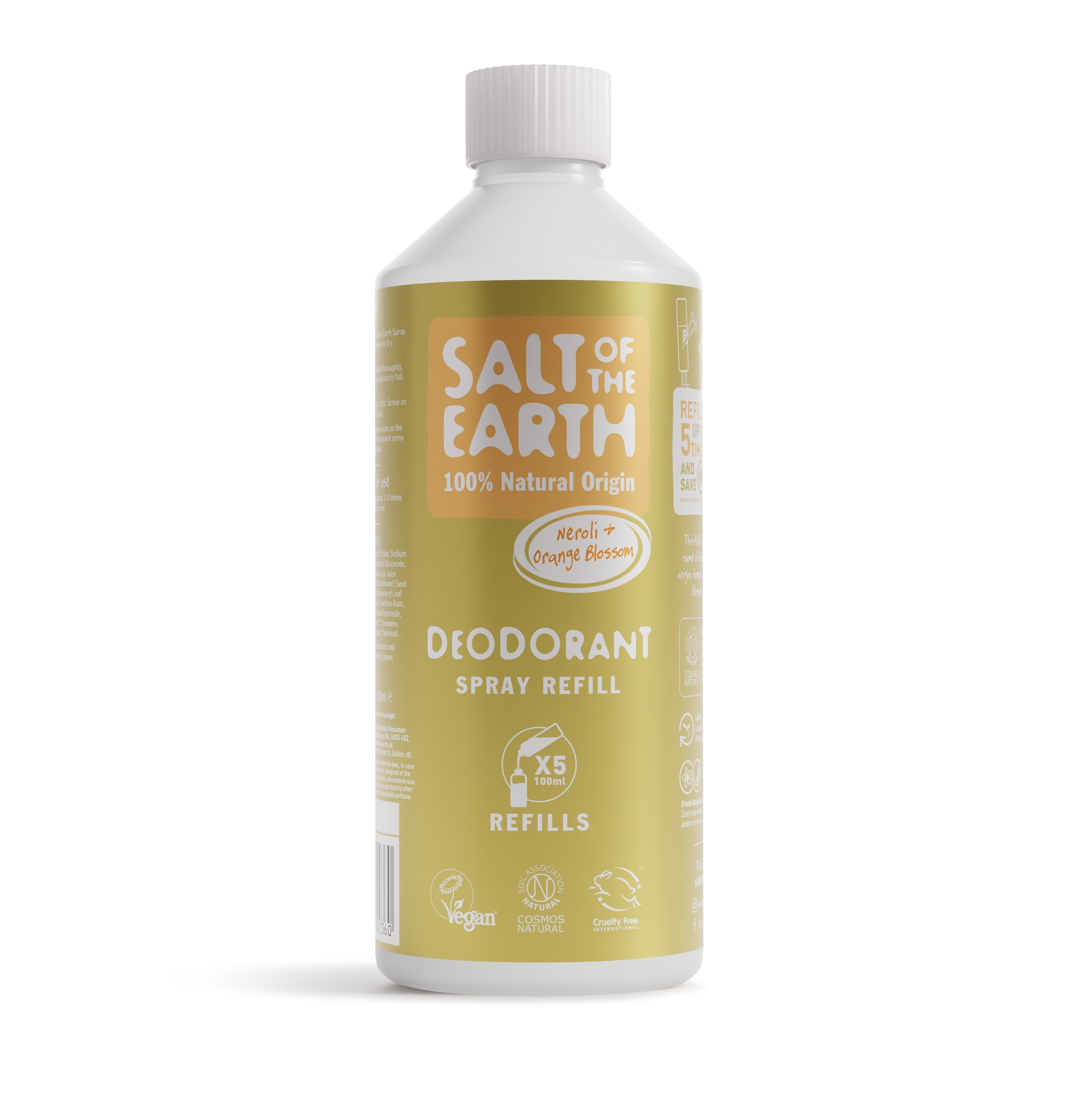 Salt of the Earth Neroli & Orange Blossom Spray Refill 500ml