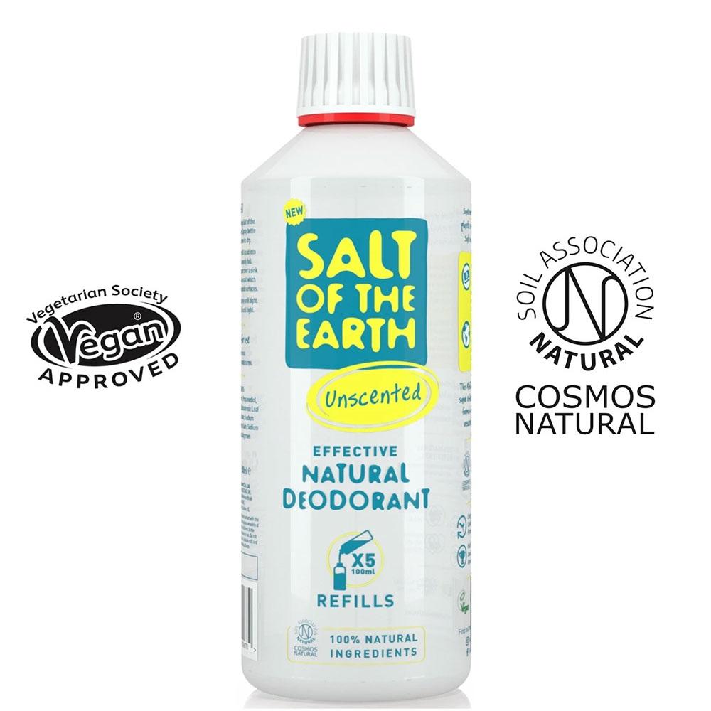 Salt of The Earth Unscented Natural Deodorant Refill 500ml