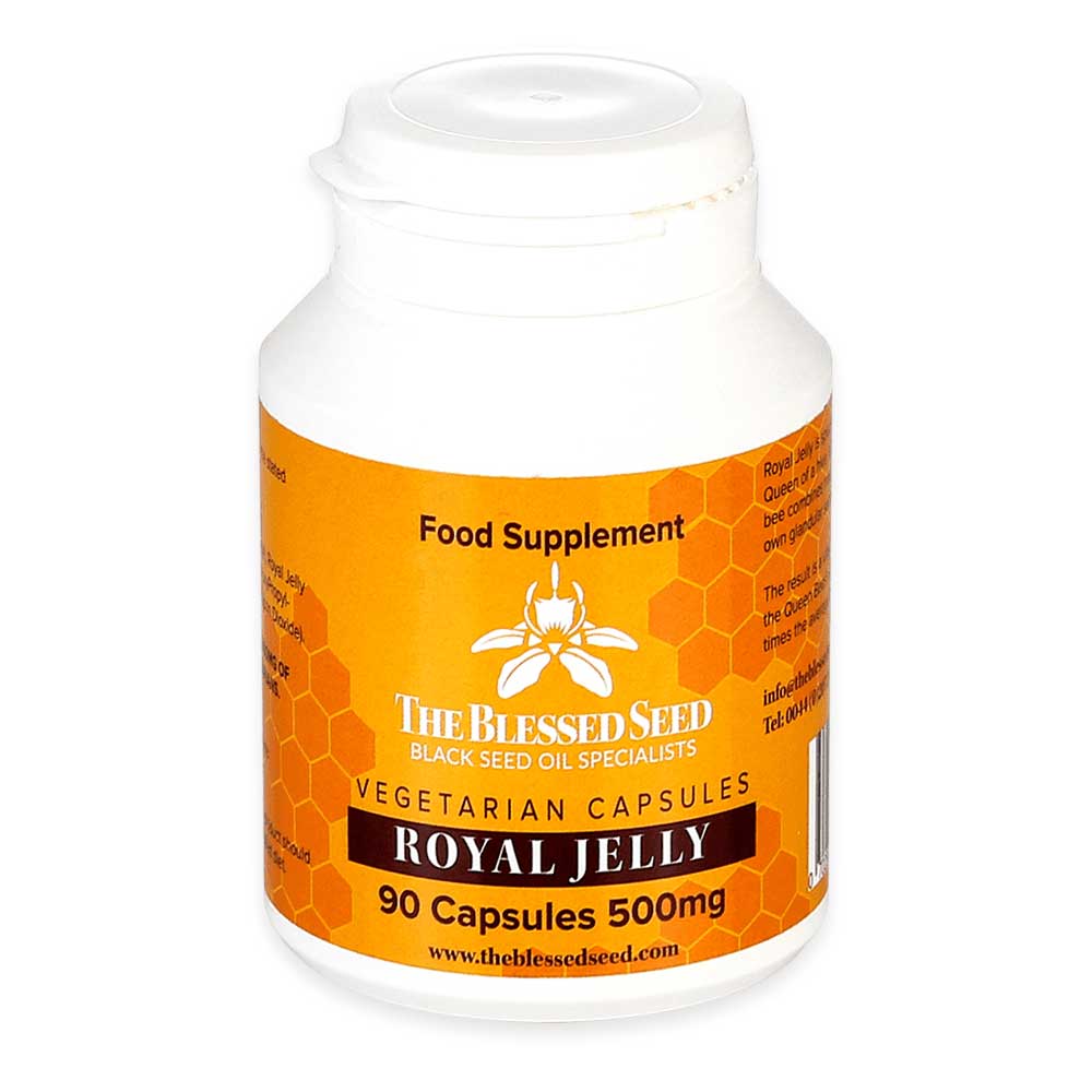 The Blessed Seed Royal Jelly Vegatarian Capsules 500mg 90 Capsules