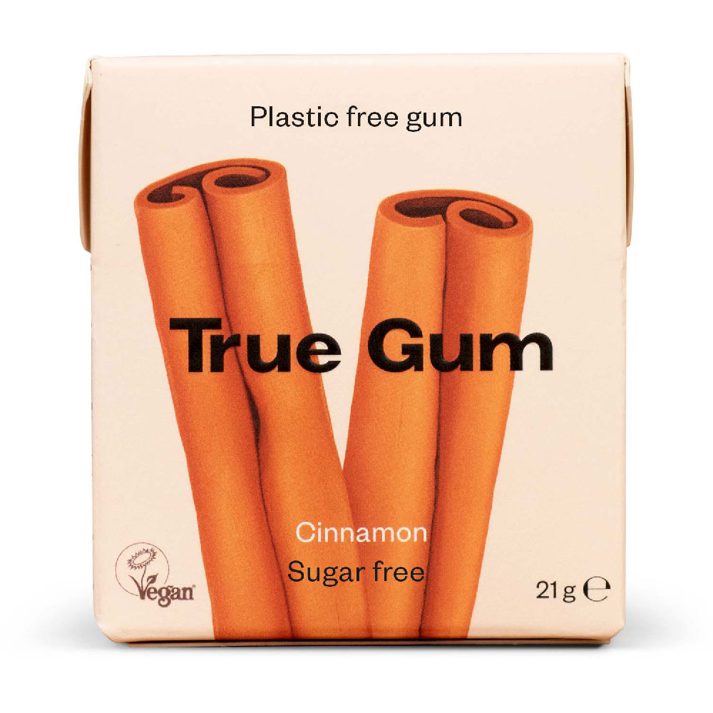 True Gum Plastic Free Chewing Gum - Cinnamon