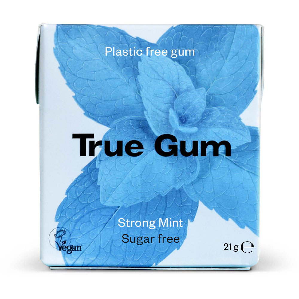 True Gum Plastic Free Chewing Gum - Strong Gum 21g