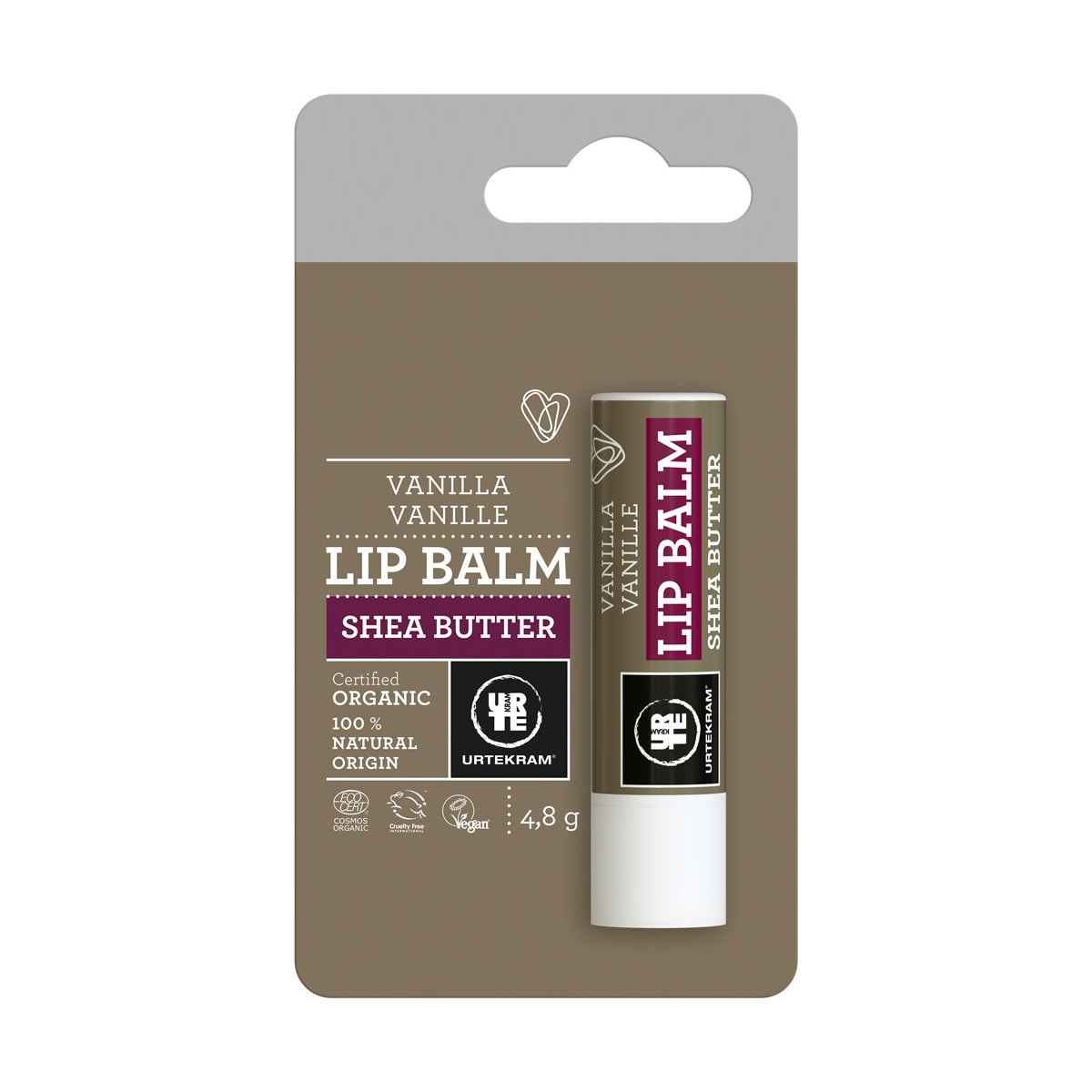 Urtekram Shea Butter-Lip Balm Vanilla 4g