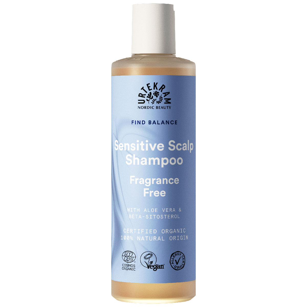 Urtekram Fragrance Free Shampoo 250ml - Sensitive Scalp