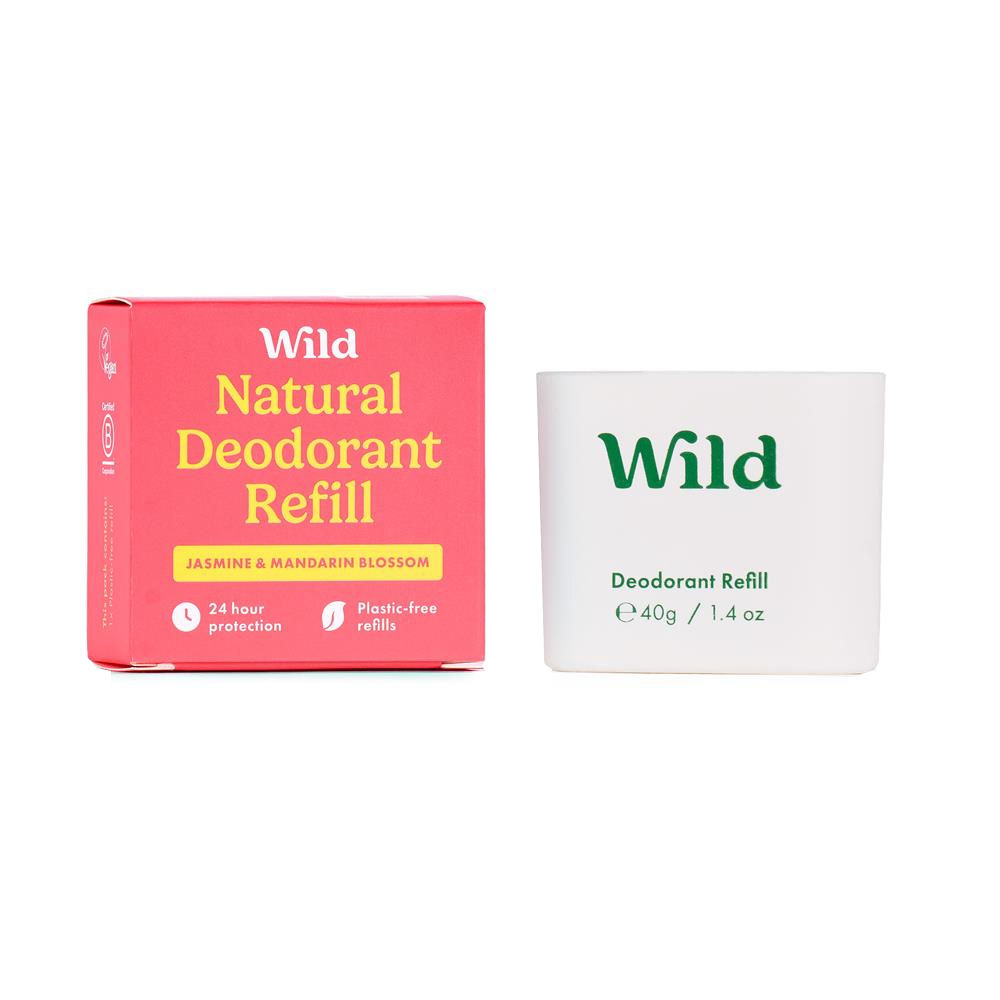 Wild Refill Deodorant Block - Jasmine & Mandarin Blossom 40g