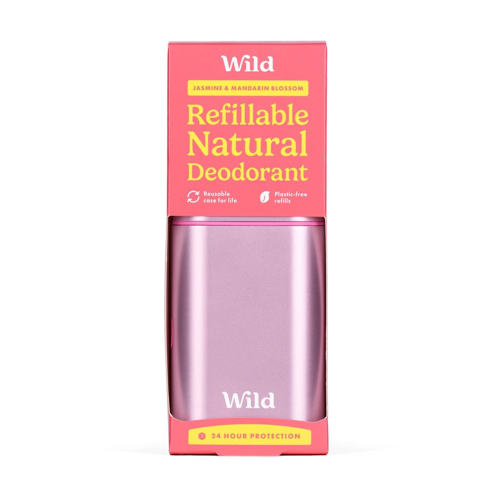 Wild Refillable Natural Deodorant - Jasmine & Mandarin Blossom 40g