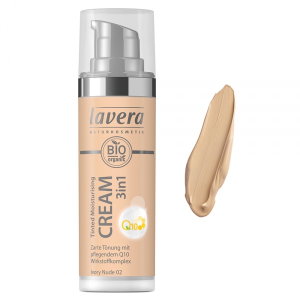 Lavera Tinted Moisturising Cream 3in1 CoQ10 Ivory Nude -02- 30ml