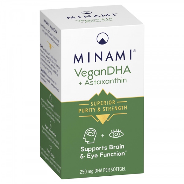 MINAMI MorDHA Vegan Omega-3 + Astaxanthin - 60 Softgels