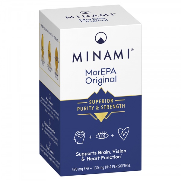 MINAMI MorEPA Original Omega-3 Fish Oil - Orange Flavour 60 Softgels