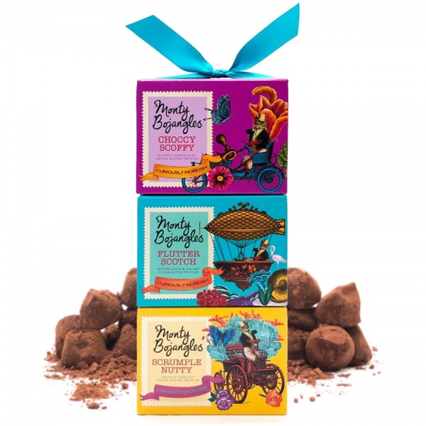 Monty Bojangles Cocoa Dusted Truffles Gift Tower 300g