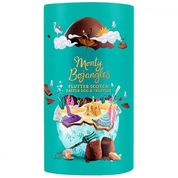 Monty Bojangles Flutter Scotch Easter Egg & Truffles 175g