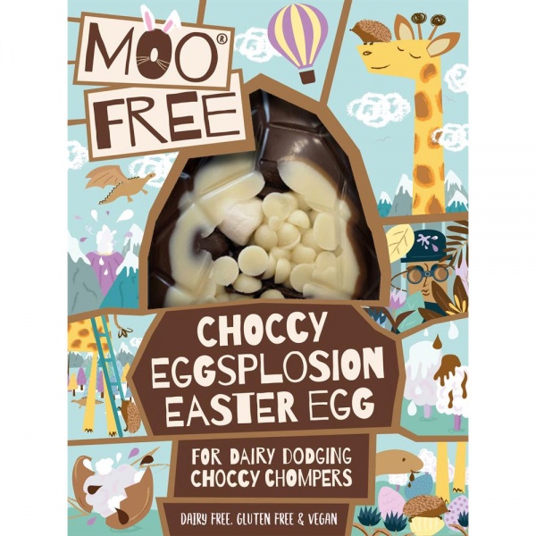 Moo Free Choccy Eggsplosion Easter Egg 80g - Dairy Free